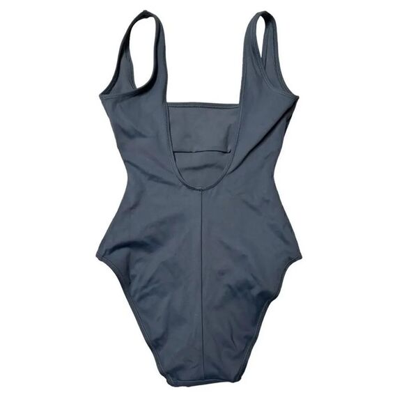 NWT Skims Swim Shaping Sculpting Tank One-Piece Swimsuit Gunmetal Women’s Xxs - Picture 3 of 4